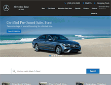 Tablet Screenshot of mercedesbenzofnovi.com